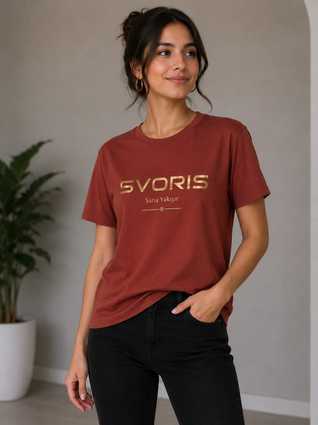 SVORİS KADIN TİŞÖRT GENİŞ KALIP